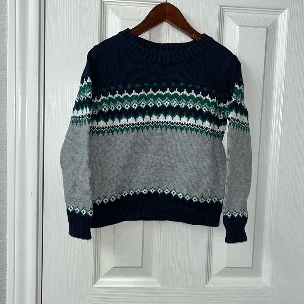 Janie & Jack Fair-isle Pullover
